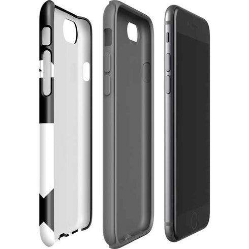 Black and White Geometric Shapes iPhone SE (2nd & 3rd Gen) Pro Case