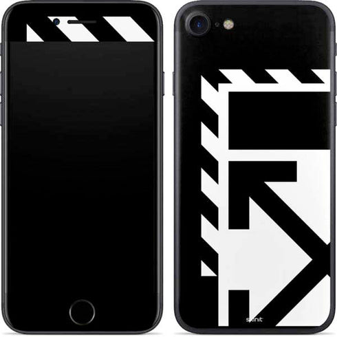 Black and White Geometric Shapes iPhone SE (2nd & 3rd Gen) Skin