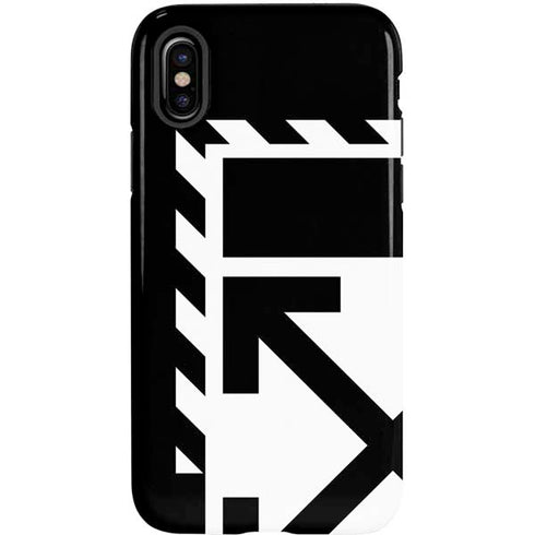 Black and White Geometric Shapes iPhone X Pro Case