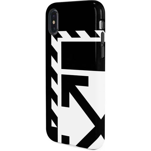 Black and White Geometric Shapes iPhone X Pro Case