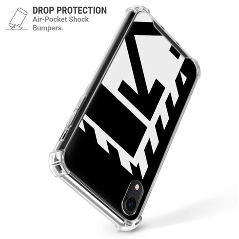 Black and White Geometric Shapes iPhone XR Clear Case