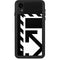 Black and White Geometric Shapes iPhone XR Waterproof Case