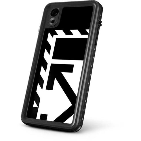 Black and White Geometric Shapes iPhone XR Waterproof Case