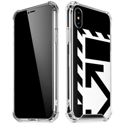 Black and White Geometric Shapes iPhone XS Max Clear Case