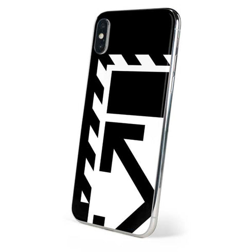 Black and White Geometric Shapes iPhone XS Skin