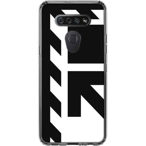 Black and White Geometric Shapes LG K51/Q51 Clear Case