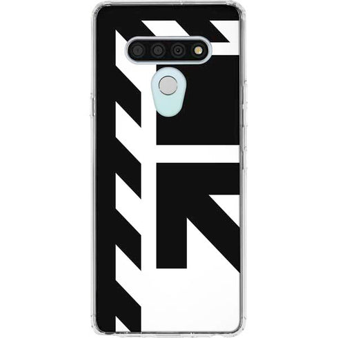 Black and White Geometric Shapes LG Stylo 6 Clear Case
