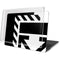 Black and White Geometric Shapes MacBook Pro 15in (2016-19) Case plus Skin