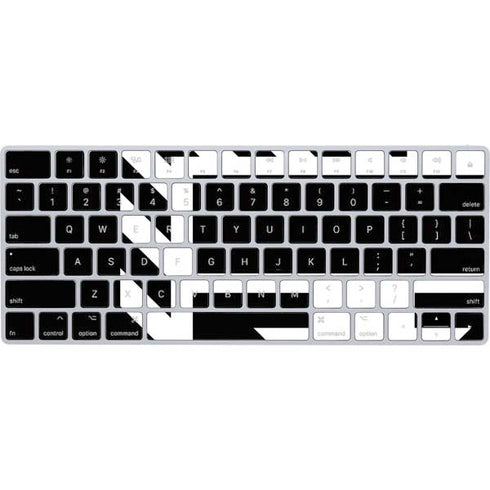 Black and White Geometric Shapes Magic Keyboard Skin