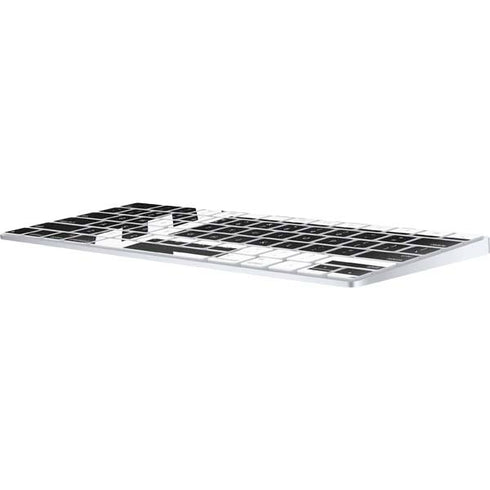 Black and White Geometric Shapes Magic Keyboard Skin
