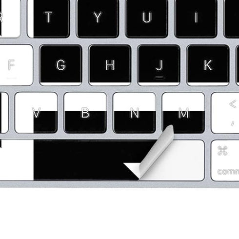 Black and White Geometric Shapes Magic Keyboard Skin