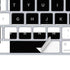 Black and White Geometric Shapes Magic Keyboard Skin