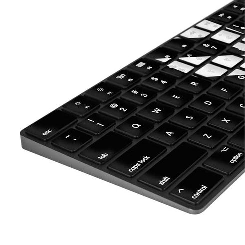 Black and White Geometric Shapes Magic Keyboard with Numeric Keypad Skin
