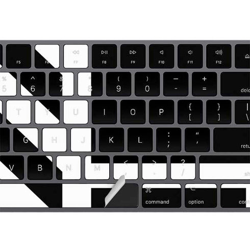 Black and White Geometric Shapes Magic Keyboard with Numeric Keypad Skin