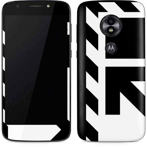 Black and White Geometric Shapes Moto E5 Play Skin