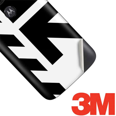 Black and White Geometric Shapes Moto E5 Play Skin