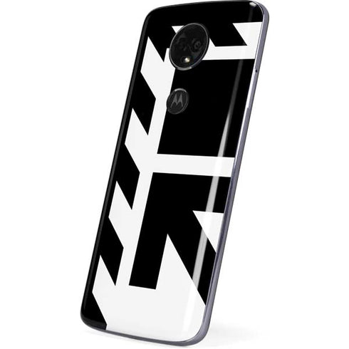 Black and White Geometric Shapes Moto E5 Plus Skin