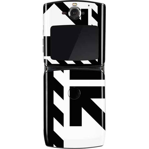 Black and White Geometric Shapes Motorola RAZR Skin