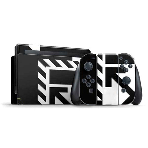 Black and White Geometric Shapes Nintendo Switch Bundle Skin