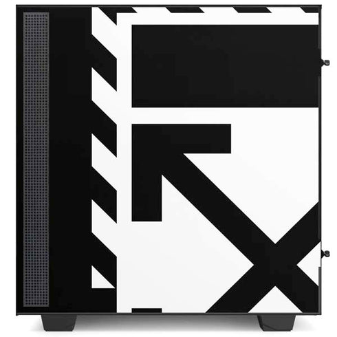 Black and White Geometric Shapes NZXT H510 Compact ATX Mid-Tower Case Skin