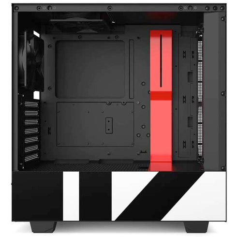 Black and White Geometric Shapes NZXT H510 Compact ATX Mid-Tower Case Skin