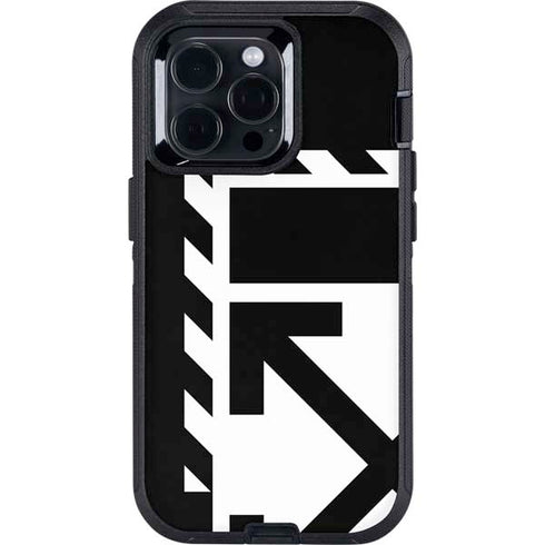 Black and White Geometric Shapes Otterbox Defender iPhone Skin