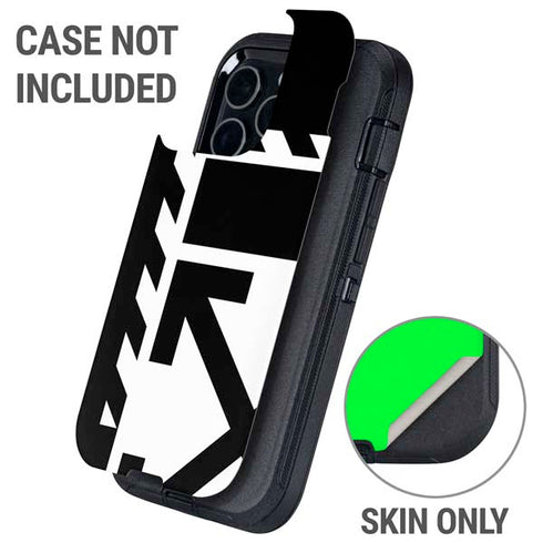 Black and White Geometric Shapes Otterbox Defender iPhone Skin