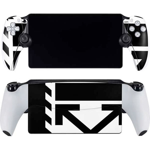 Black and White Geometric Shapes PlayStation Portal Remote Player Skin
