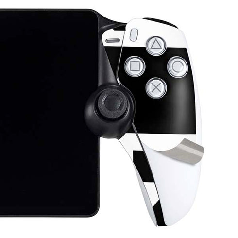 Black and White Geometric Shapes PlayStation Portal Remote Player Skin