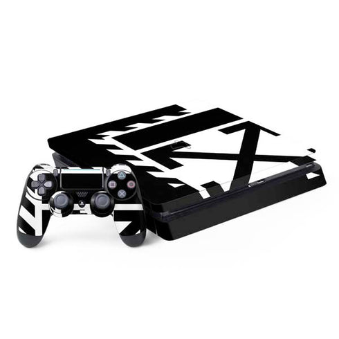 Black and White Geometric Shapes PS4 Slim Bundle Skin