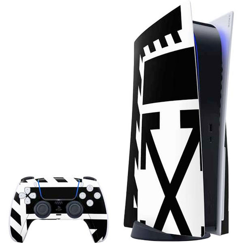 Black and White Geometric Shapes PS5 Bundle Skin