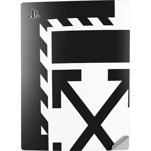 Black and White Geometric Shapes PS5 Digital Edition Console Skin