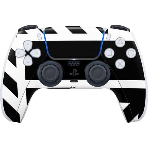 Black and White Geometric Shapes PS5 Controller Skin