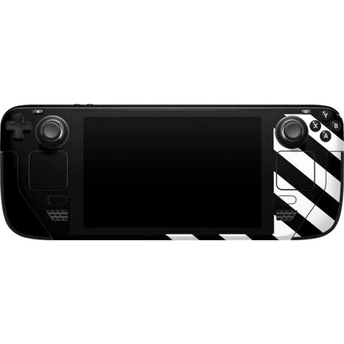 Black and White Geometric Shapes Steam Deck Handheld Gaming Computer Skin
