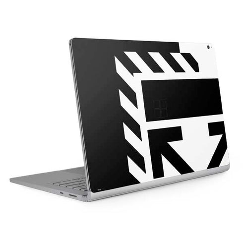 Black and White Geometric Shapes Surface Book 2 15in Skin