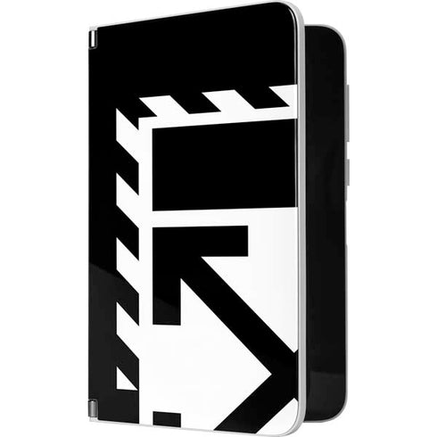 Black and White Geometric Shapes Surface Duo Skin