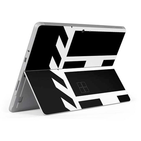 Black and White Geometric Shapes Surface Go Skin