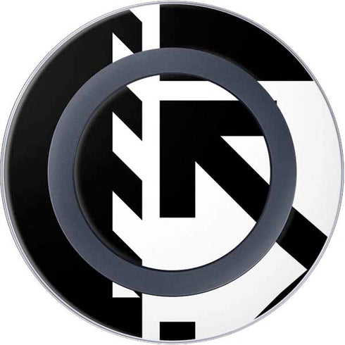 Black and White Geometric Shapes Wireless Charger Skin