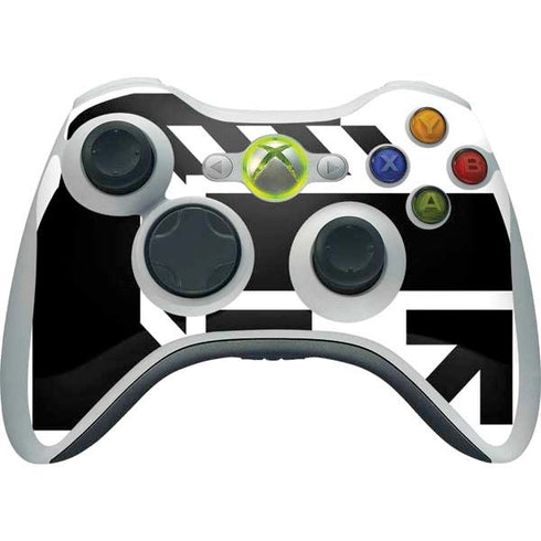 Black and White Geometric Shapes Xbox 360 Wireless Controller Skin