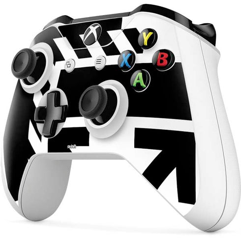 Black and White Geometric Shapes Xbox One S Controller Skin