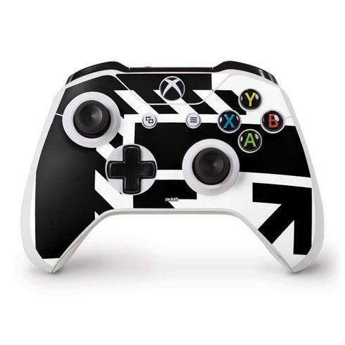 Black and White Geometric Shapes Xbox One S Controller Skin