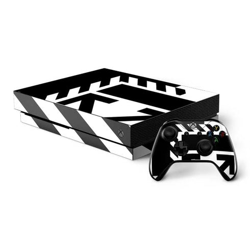 Black and White Geometric Shapes Xbox One X Bundle Skin