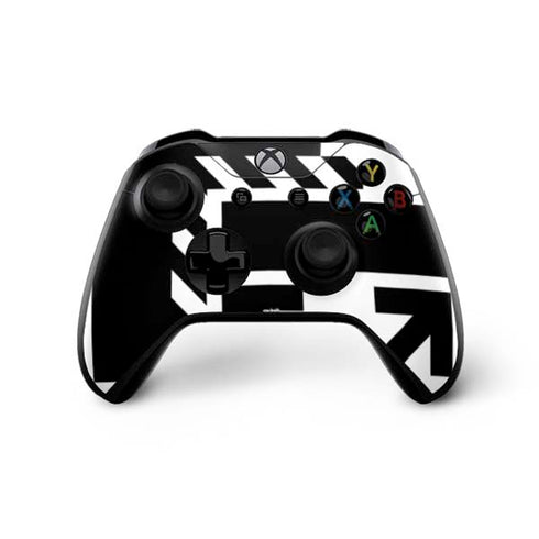 Black and White Geometric Shapes Xbox One X Controller Skin