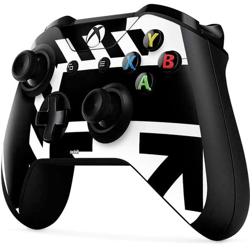 Black and White Geometric Shapes Xbox One X Controller Skin