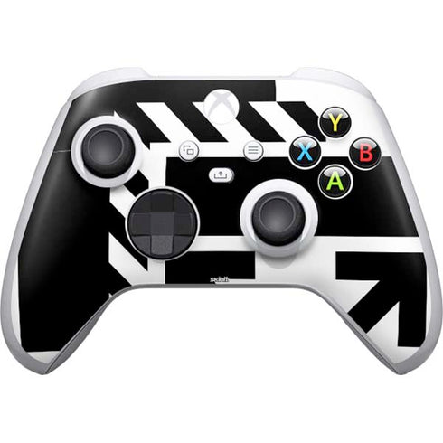 Black and White Geometric Shapes Xbox Series S Controller Skin