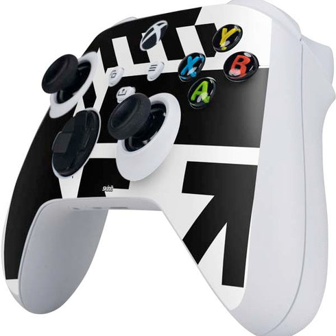 Black and White Geometric Shapes Xbox Series S Controller Skin