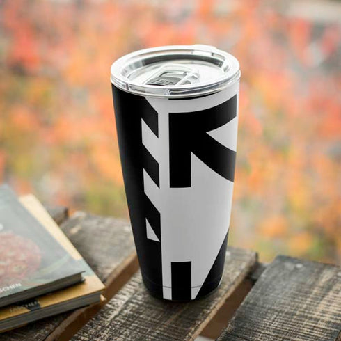 Black and White Geometric Shapes Yeti 20oz Tumbler Skin