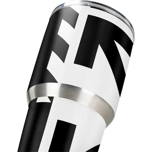 Black and White Geometric Shapes Yeti 30oz Rambler Tumbler Skin