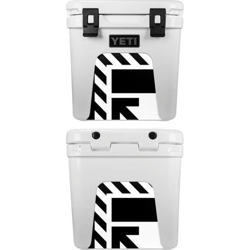 Black and White Geometric Shapes YETI Roadie 24 Hard Cooler Skin
