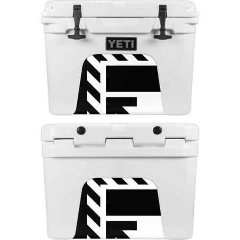 Black and White Geometric Shapes YETI Tundra 35 Hard Cooler Skin